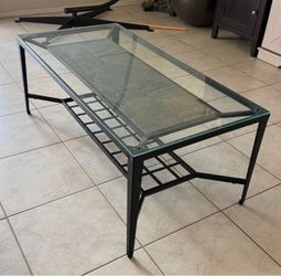 Metal Frame Coffee Table