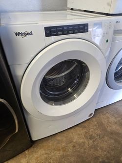 whirlpool front load heavy duty large capacity washer machine.
