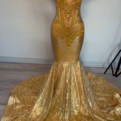 Gold Prom Dress