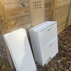 Free shoe cabinet & shelves 
