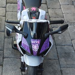 Skye paw patrol ride on motorcycle 6v