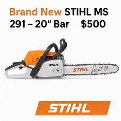 STIHL MS 291 | 20" Gas Chainsaw – New, 2-Year Warranty

