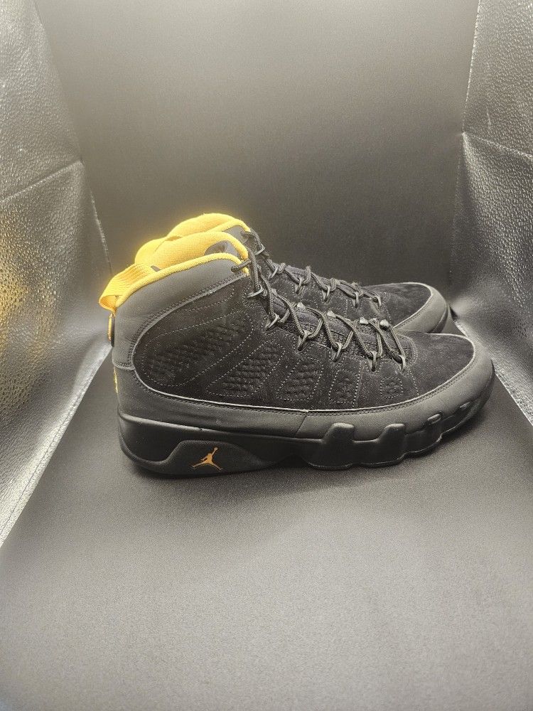 Jordan 9's Charcoal Grey and Gold Size 12