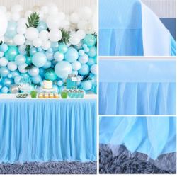 Blue Table Skirt 6ft