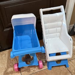 Baby doll stroller and chair
