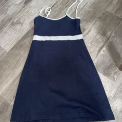 Brandy Melville Blue/White Cotton Dress - "Lillian"