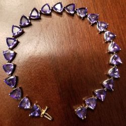 24.11ct Tanzanite Trillion Bracelet