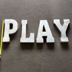 Large Metal Letters Decorative