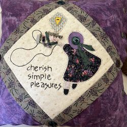 Hand Stitched Decorative Pillow