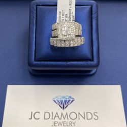 Ring Trio Set 10k Diamonds 