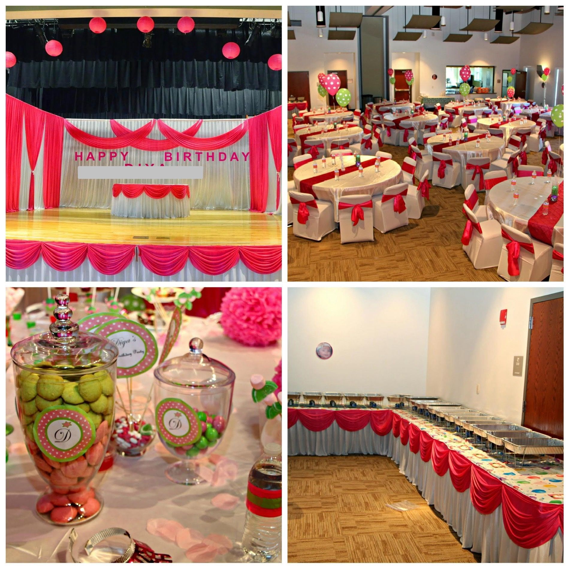 Backdrop , Chair Sachets , Table Clothes with Drapes