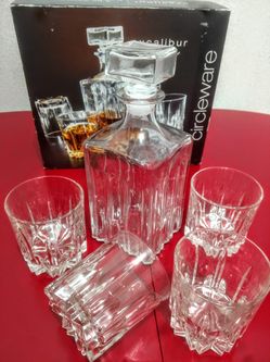Excalibur Whiskey Decanter Set