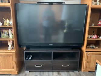 60” Mitsubishi TV and stand