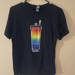     Rainbow Bubble Tea Graphic T-Shirt