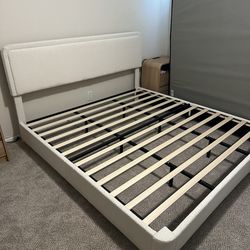 Beige King Bed Frame!
