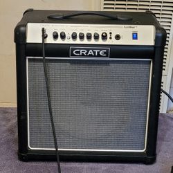CRATE FLEXWAVE 15R GUITAR AMPLIFIER 2 CHANNEL CLEAN AND DISTORTION 15 WATTS 1X10 SPEAKER. 