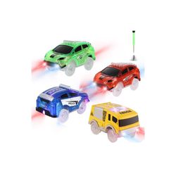 Tracks Cars Only Replacement, Flex Track Race cars for Magic Tracks Glow in the