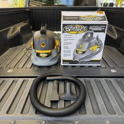 Stinger 2.5 Gal. 1.75 Peak HP Shop Vacuum Wet Dry Vac w/Filter Bag, Hose, Utility & Car Nozzle Attachments