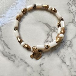 Alex And Ani Gold Tone Charm Energy Infused Bracelet 