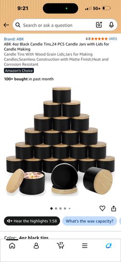 Candle tins