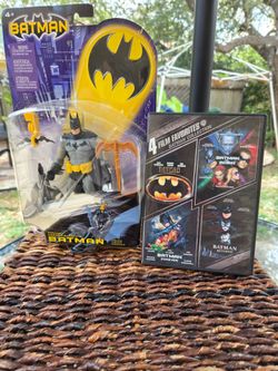 Batman Action Figure & 4-Film DVD Collection