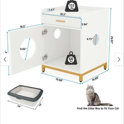 Modern Cat Cabinet Nightstand for Living Room Bedroom