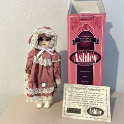 Wyndham Lane Ashley Porcelain Doll New In Box