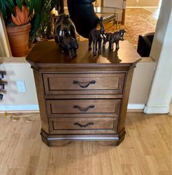 Brand New Dark Wood Nightstand