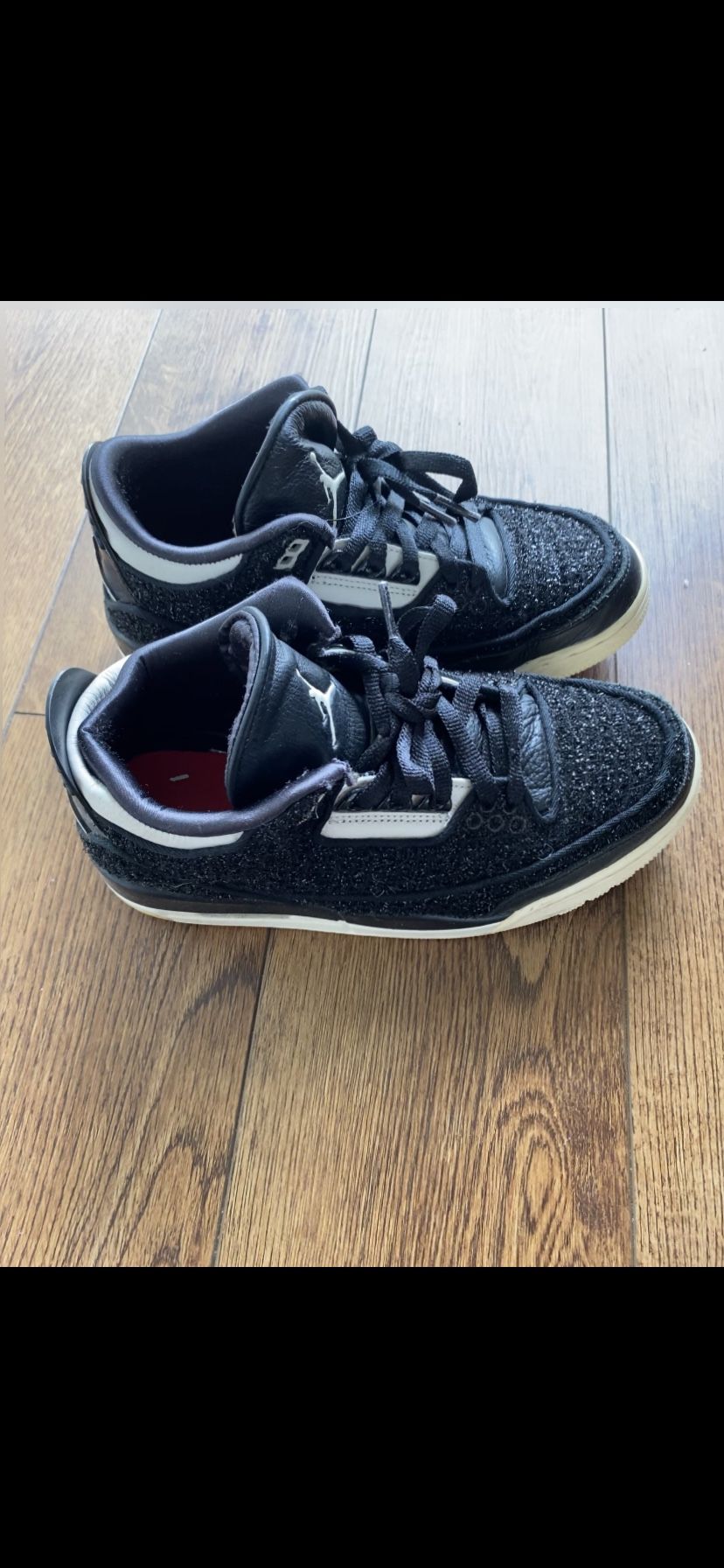 Nike Jordans Retro 3 AWOK Vogue Black Womens Sneakers