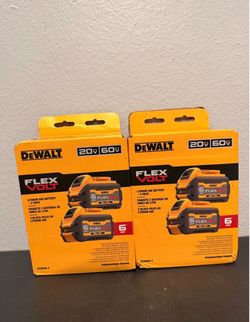 New Dewalt FLEXVOLT 20V/60V MAX 6.0Ah Battery Pack (2 Pack)