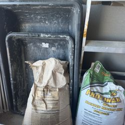 Mason Mix, Cement, And Mixing Tubs
