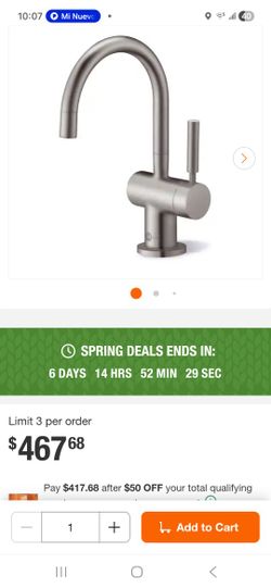 In Sink Erator Instant Hot Water Dispenser 