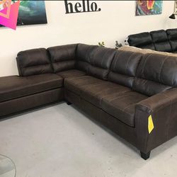 🔥HOT SALE🔥Smoke Sleeper Sectional with Chaise 👍Brand New, in Stock💧Starting at $122/mo