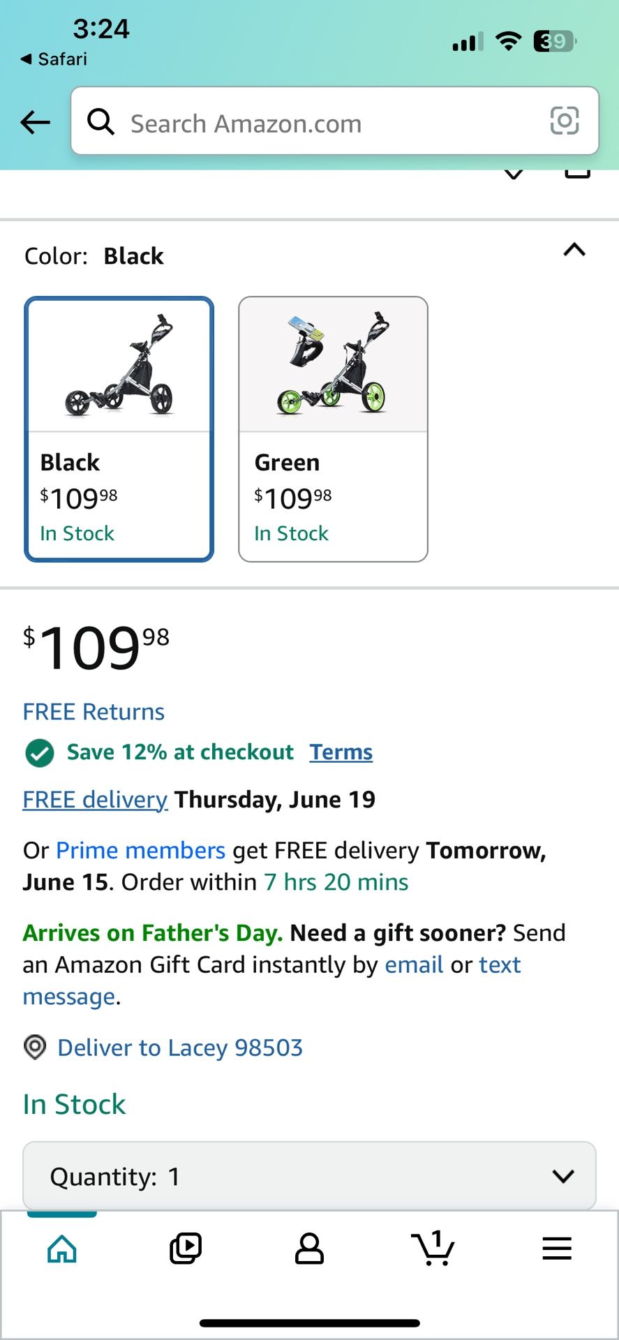 Push Cart For Golf