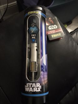 New Firefly Star Wars Blue Light Saber Talking Toothbrush Rey!