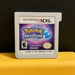 Pokemon Moon for Nintendo 3DS video game console system or XL or New or 2DS Pikachu Moons