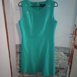 Nine West Green Sleeveless Dress
