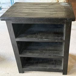 Vintage Black Rustic Bookcase Shelf Cabinet. 32W x22Dp x 38H