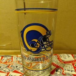 Vintage Los Angeles Rams Glass cup 