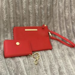 Steve Madden Wristlet & Wallet Key Ring