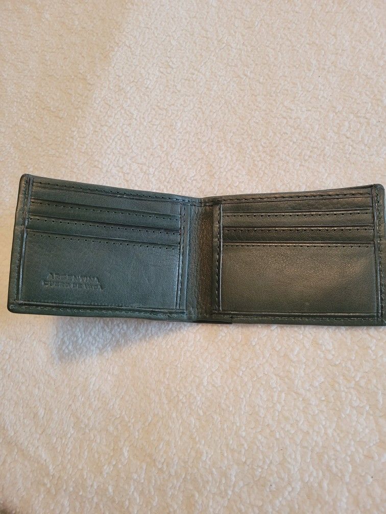 Green Leather Wallet