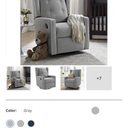 Baby Relax Mikayla Swivel Glider Nursery Recliner 