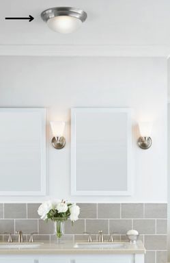 3 Frosted Ceiling Fixtures