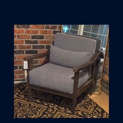 Bobs Furniture Blue Lounge Chair 