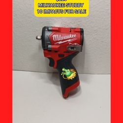 MILWAUKEE STUBBY IMPACT WRENCH DRIVER TOOLS CHARGER BATTERIES IMPACTS COMPRESSOR INFLATER BATTERIES CHARGERS 