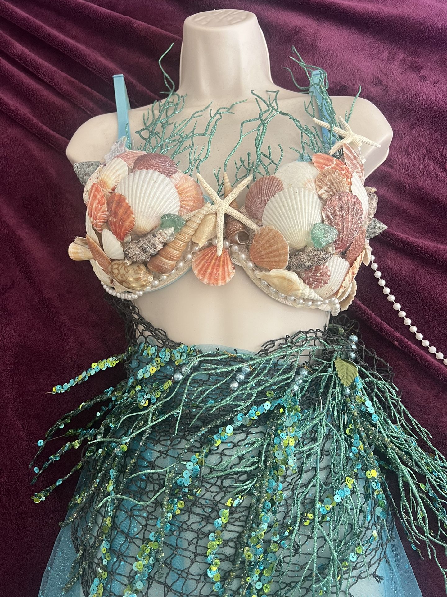 Mermaid Costume, hand made custom art