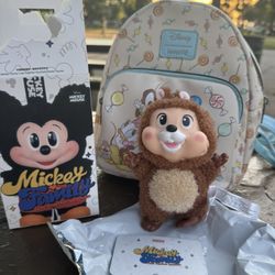 Chip Mickey Family Cute Keychain 