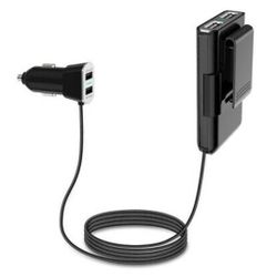 UNIVERSAL 4 USB 9.6A CAR CHARGER WITH EXTENTION CHARGING FOR SEAT PASSENGERS