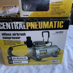 Airbrush and compressor