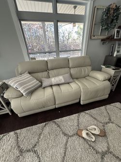 Leather Sofa And Chair